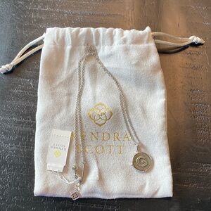 Kendra Scott Silver Initial G Pendant Necklace
